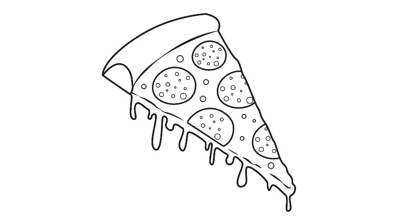 How to draw Pizza