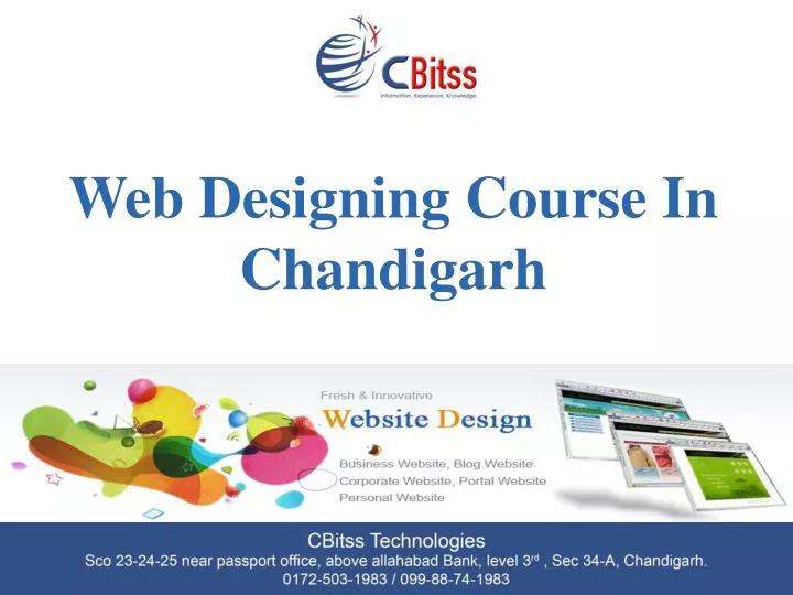 Web designing Course in Chandigarh |  Web designing training