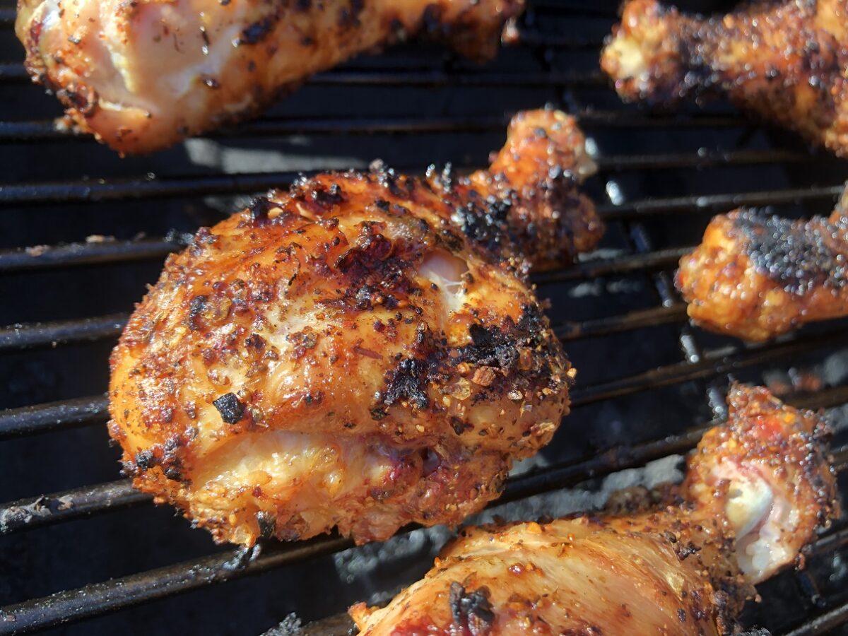 grilling chicken legs