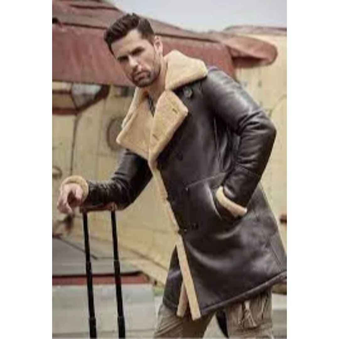 mens shearling coat