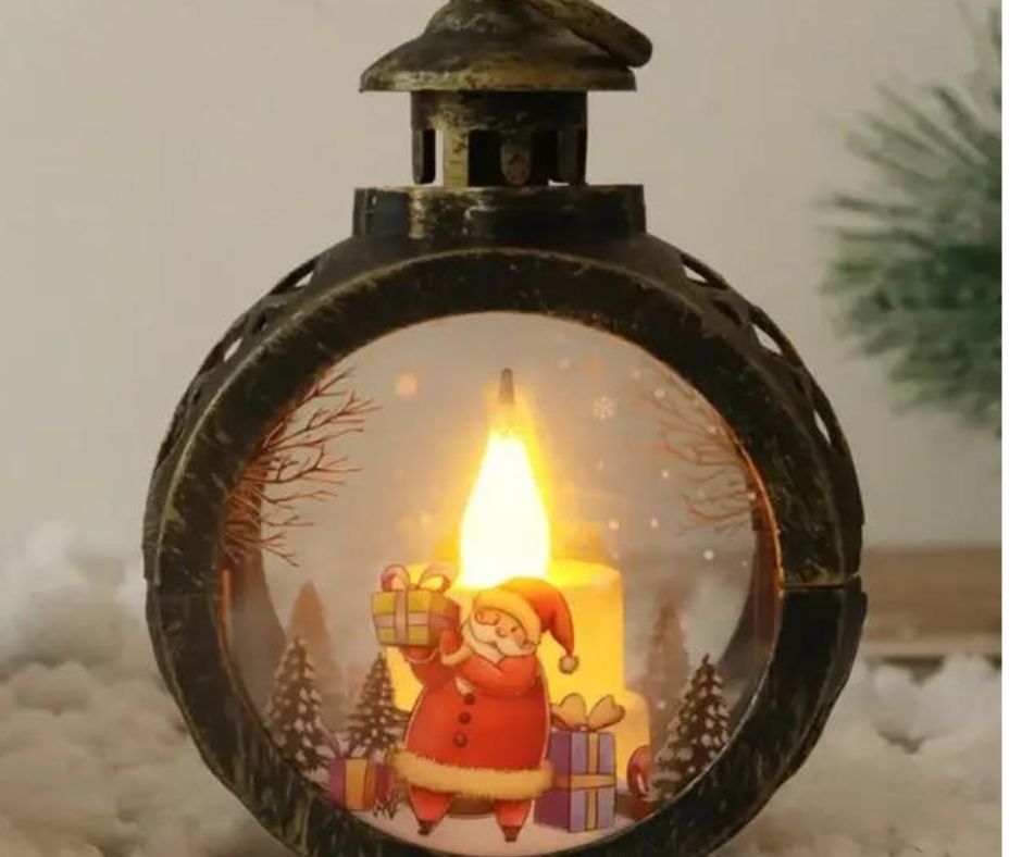 Christmas Snow Globe Lantern | By Reelush