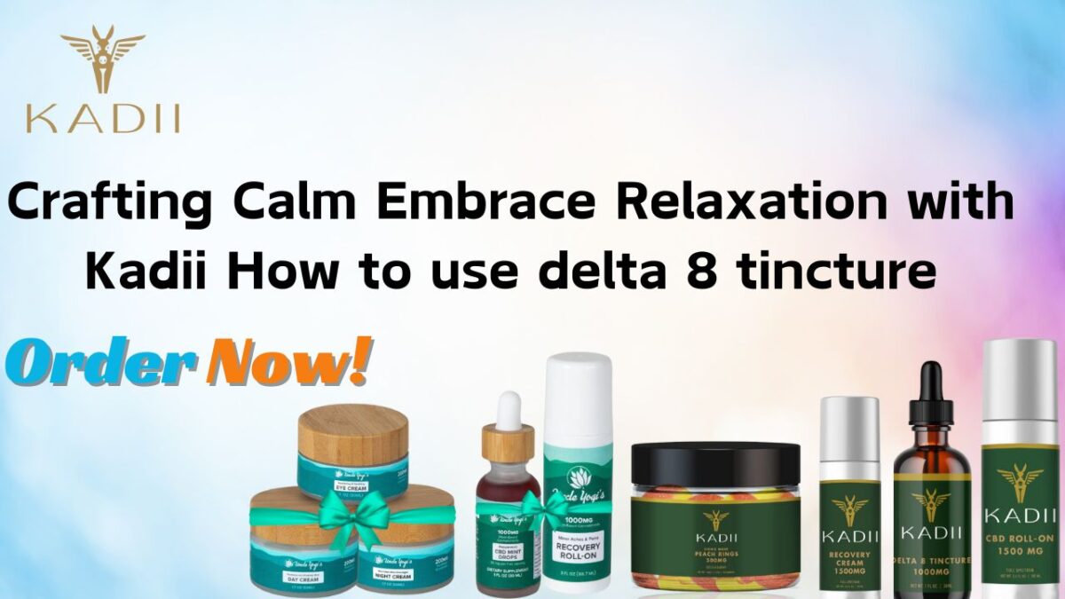 How to use delta 8 tincture