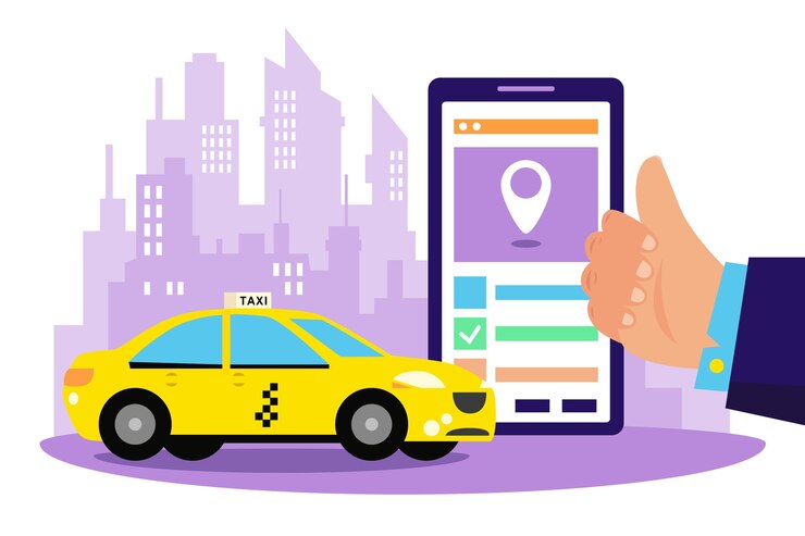 Uber like taxi app development