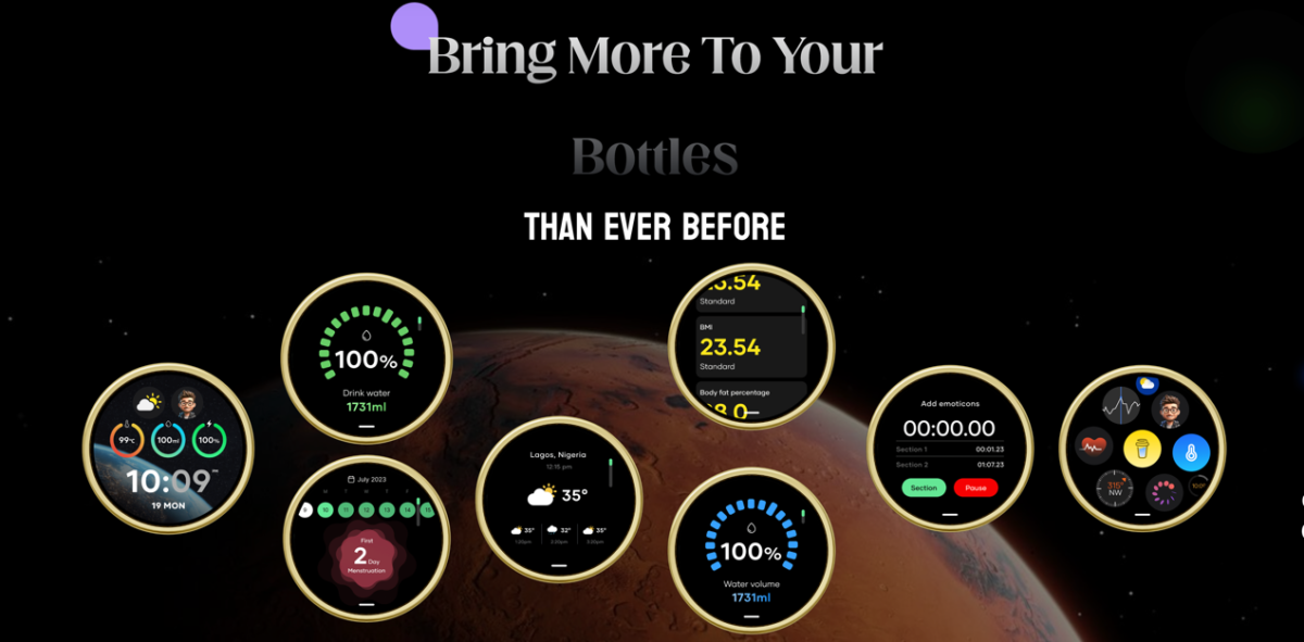 Fracsco Mars Smart Water Bottle Where Style Meets Innovation