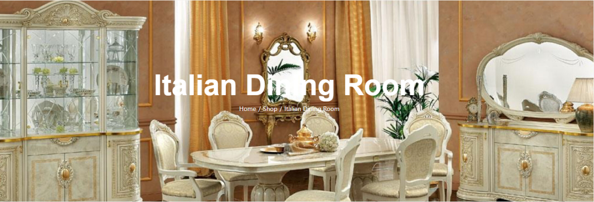 italian dining table and chairs