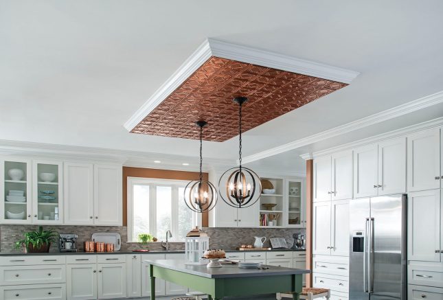 Vintage Vibes: Embracing Antique Copper Ceiling Tiles