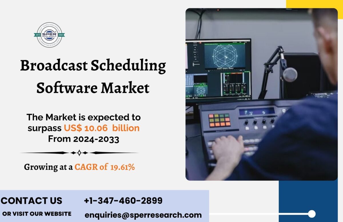Broadcast Scheduling Software Market Growth 2024- Global Industry Share, Revenue, Emerging Trends, Business Challenges and Forecast Analysis till 2033: SPER Market Research