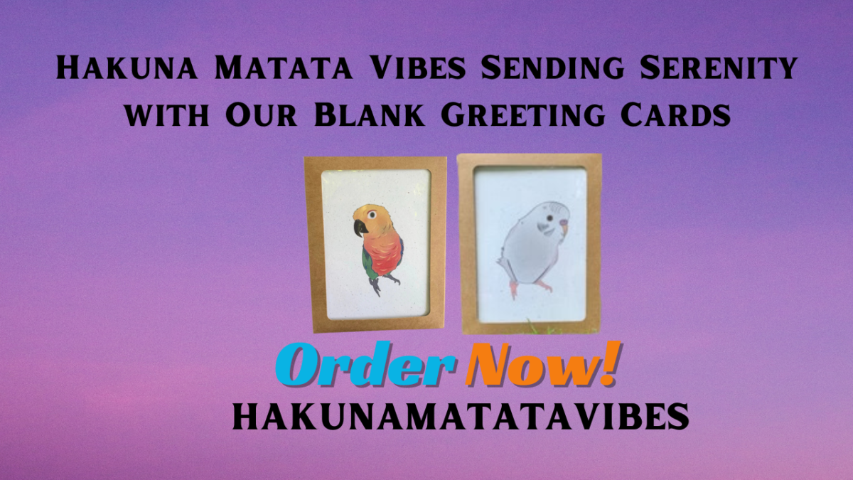 Hakuna Matata Vibes Sending Serenity with Our Blank Greeting Cards