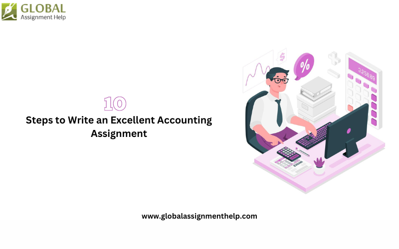 Student writing accounting assignment help