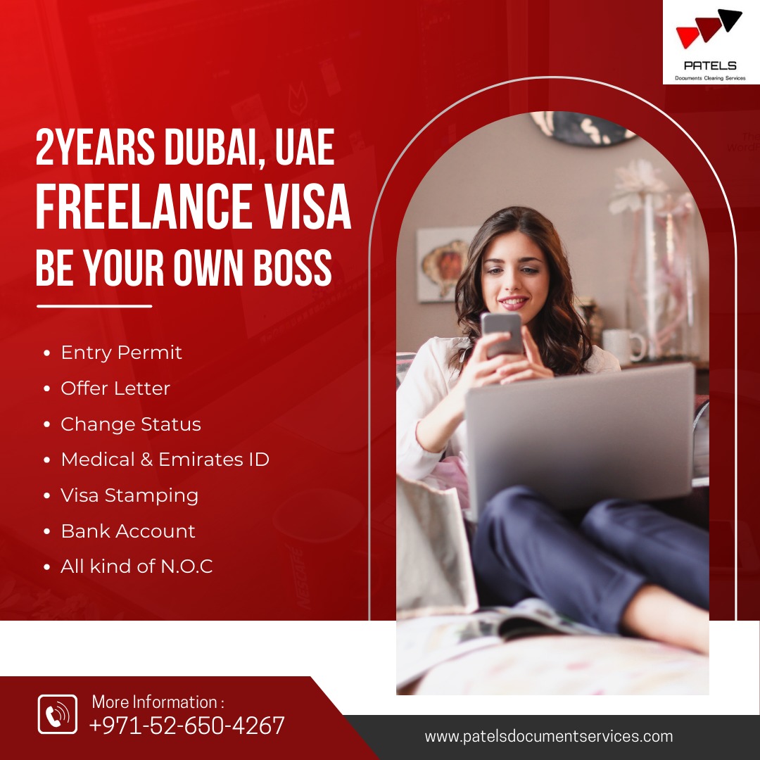 2years Dubai Freelance Visa “BE YOUR OWN BOSS”