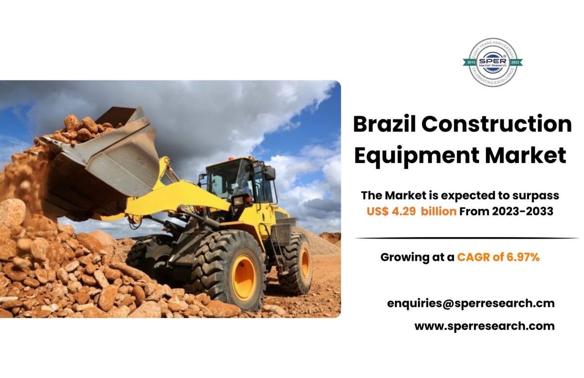 Brazil Construction Equipment Market Growth, Upcoming Trends, Revenue, CAGR Status, Business Challenges, Opportunities and Future Investment till 2033: SPER Market Research