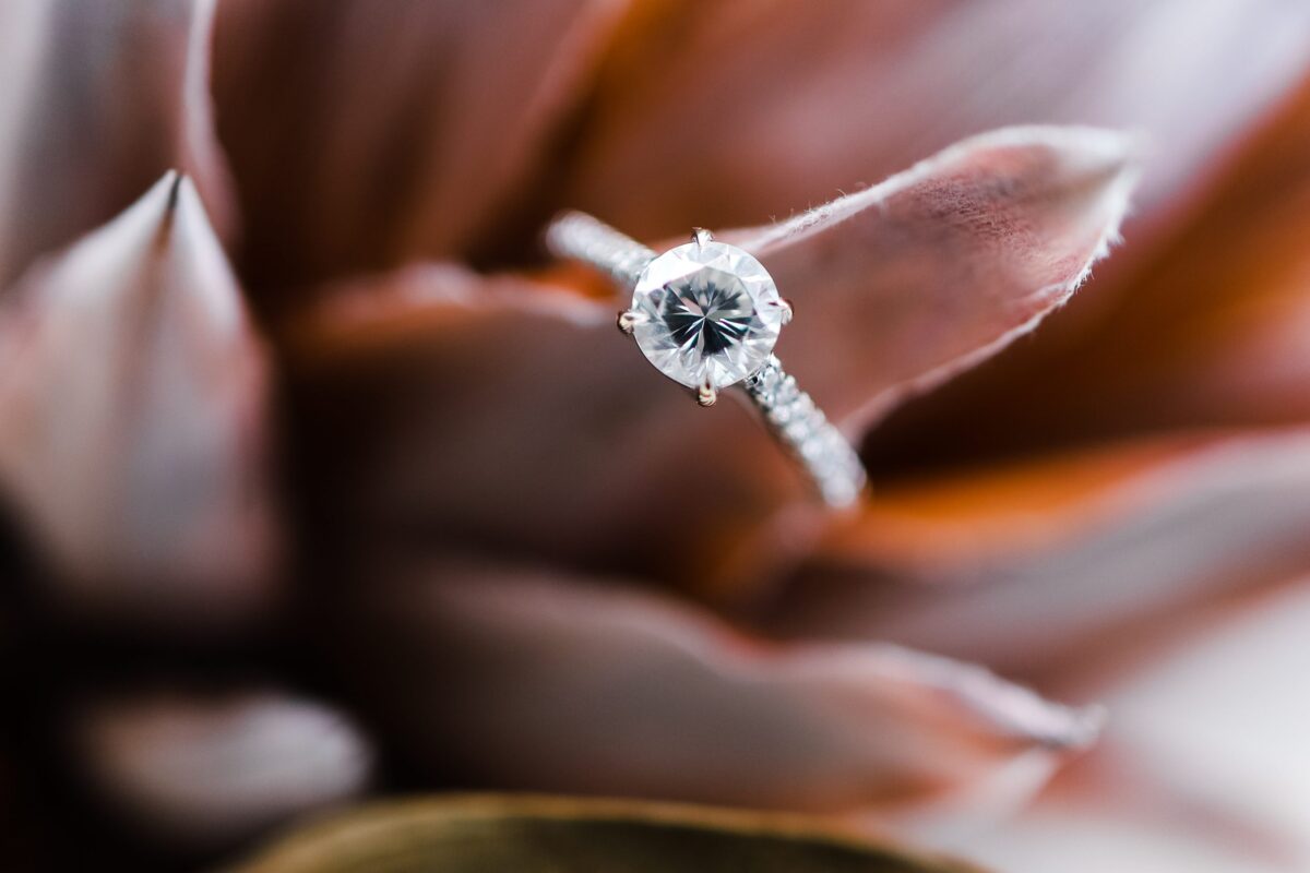 Moissanite Anniversary Ring