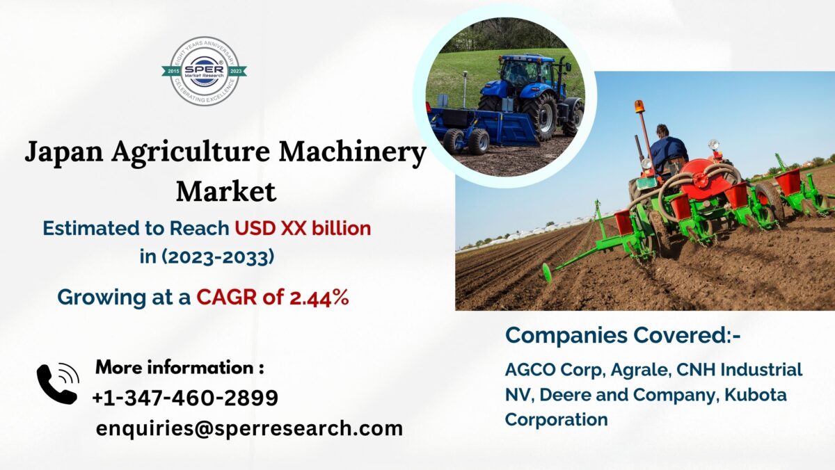 Japan Farm Equipment Market Trends, Share-Size, Revenue, Growth Strategies, Business Opportunities, Challenges and Competitive Analysis 2033: SPER Market Research