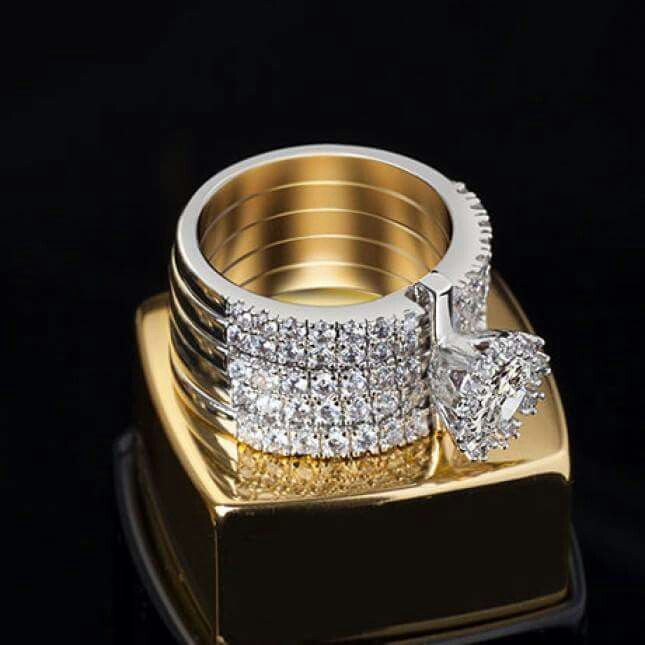 Eternal Love: Gold Promise Rings & Diamond Studs