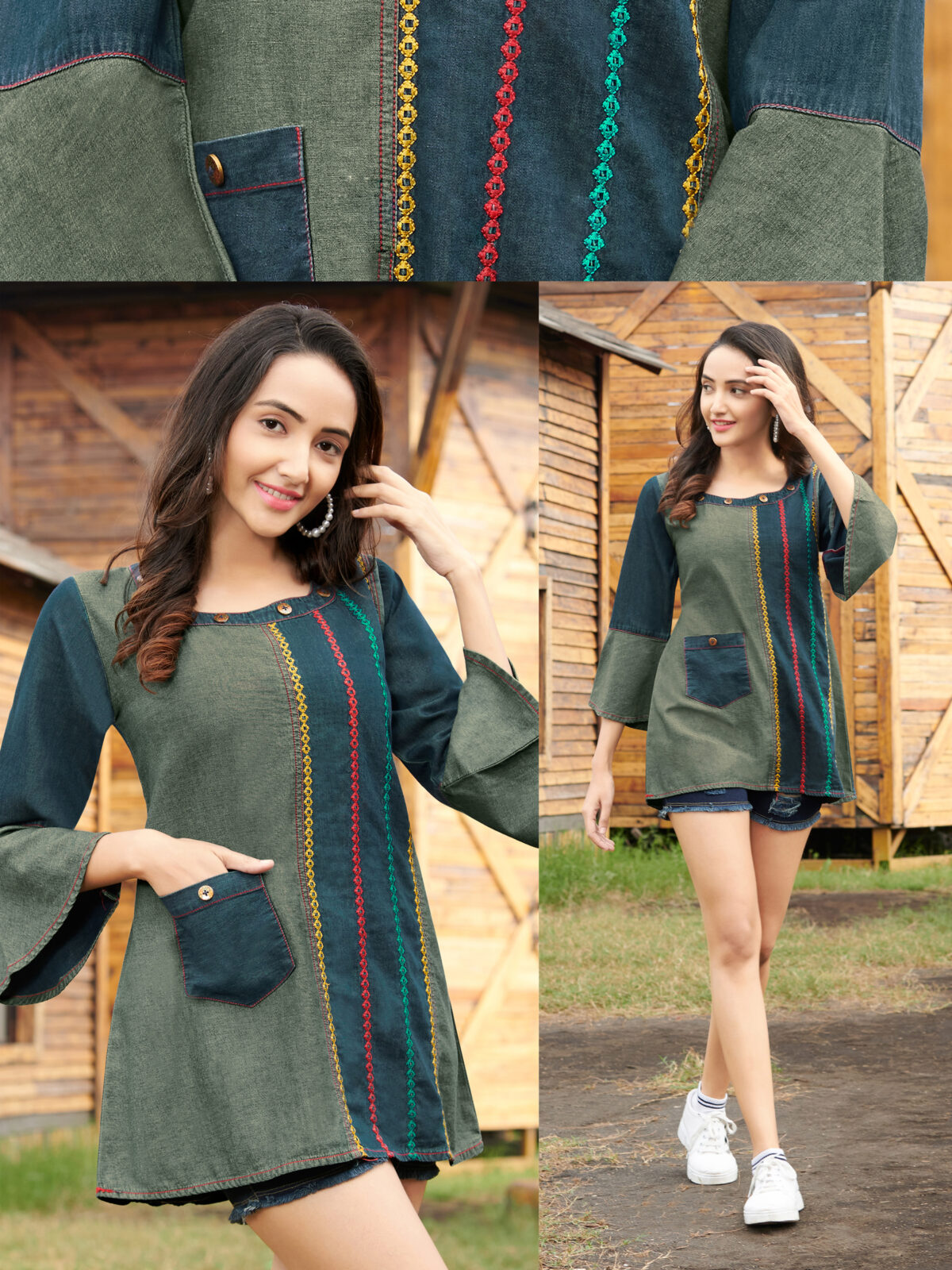 Denim Tunics Tops
