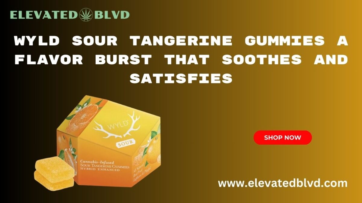 Wyld Sour Tangerine Gummies A Flavor Burst That Soothes and Satisfies
