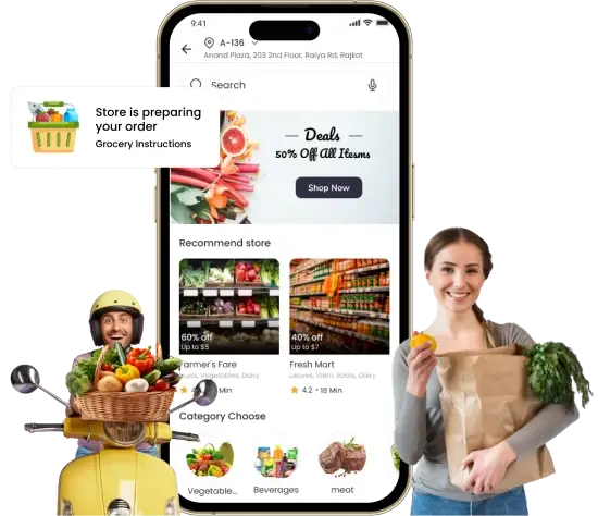 How to Enhance Grocery Delivery Services with the Instacart Clone App?