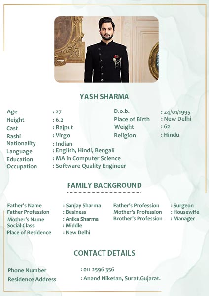 A Complete Guide the Perfect Biodata for Marriage