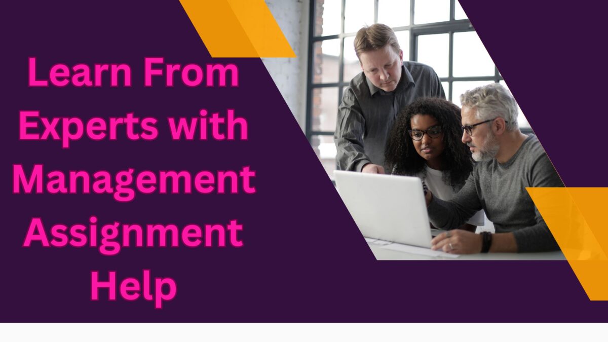 Learn From Experts with Management Assignment Help