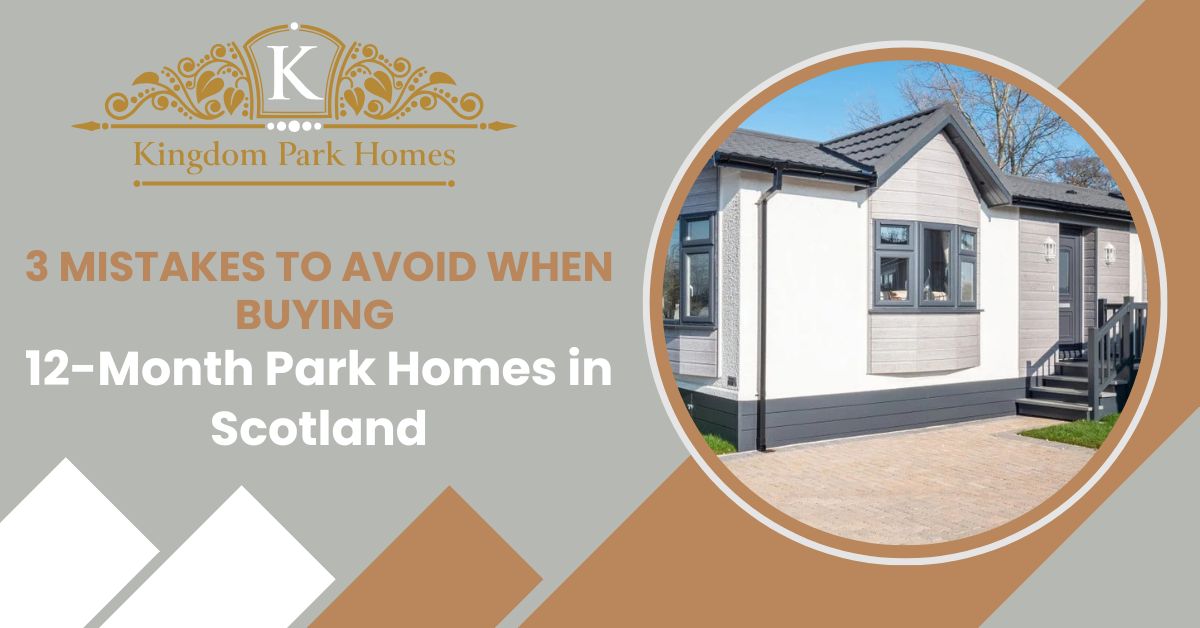 12-month residential park home for sale in Scotland