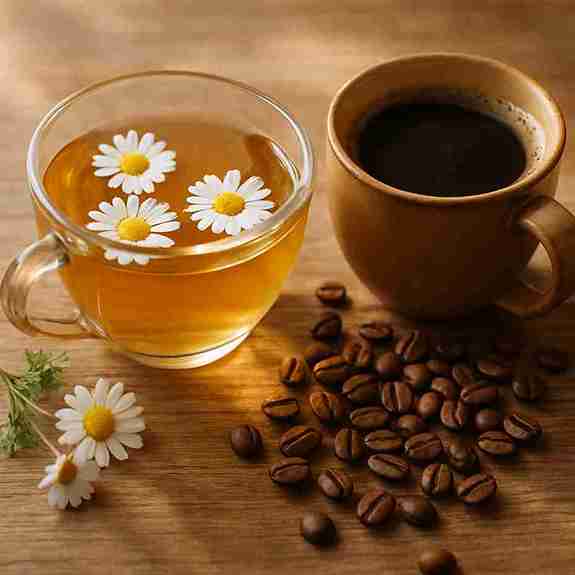 Chamomile Tea and Coffee