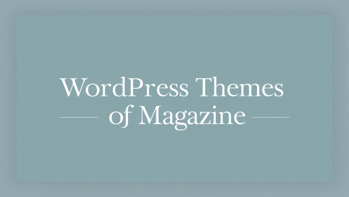Magazine WordPress Themes