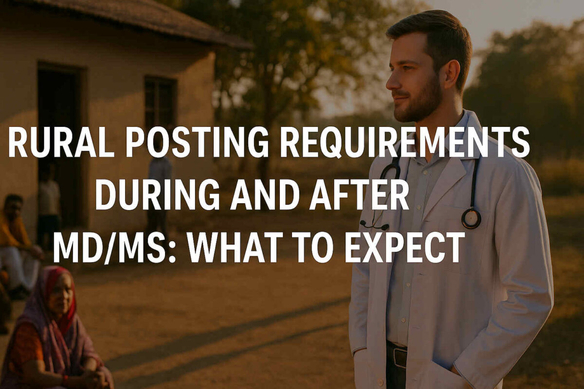 Rural Posting Requirements During and After MD/MS