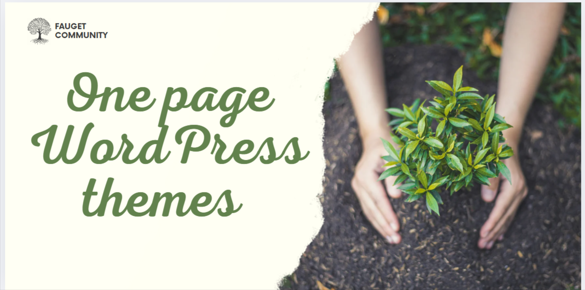 One Page WordPress Themes