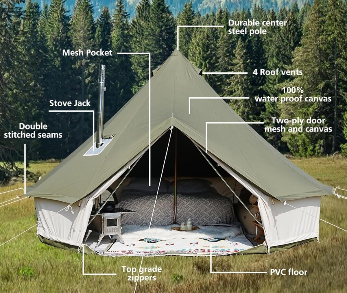 Experience the Outdoors in Style: Why Glamping Bell Tent Rentals Are the Ultimate Getaway